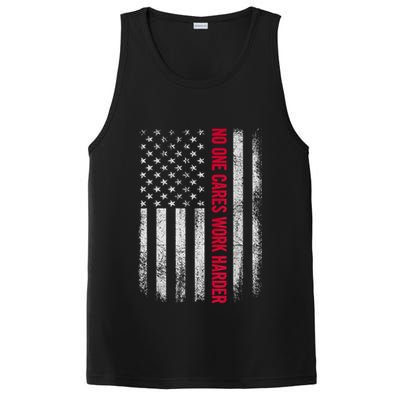 Vintage No One Cares Work Harder Meme Work Harder Motivational Quote PosiCharge Competitor Tank