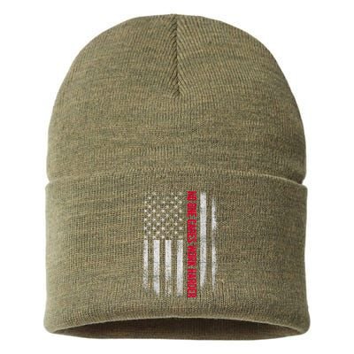 Vintage No One Cares Work Harder Meme Work Harder Motivational Quote Sustainable Knit Beanie