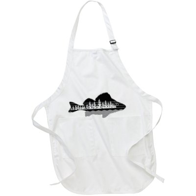 Vintage Nature Outdoor Fishing Fisher Yellow Perch Fish Apron