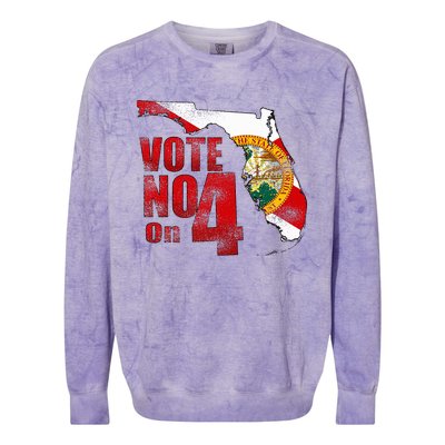 Vote No On 4 Colorblast Crewneck Sweatshirt