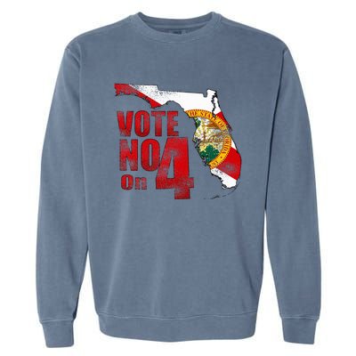 Vote No On 4 Garment-Dyed Sweatshirt