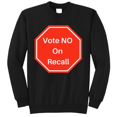 Vote No On Recall California Election Sweatshirt