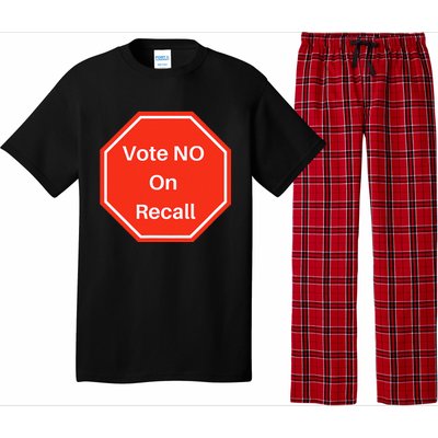 Vote No On Recall California Election Pajama Set