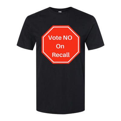 Vote No On Recall California Election Softstyle CVC T-Shirt