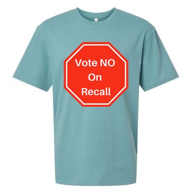 Vote No On Recall California Election Sueded Cloud Jersey T-Shirt