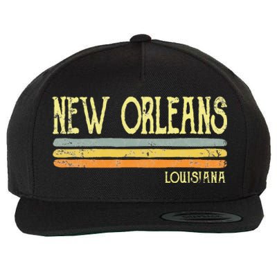 Vintage New Orleans Louisiana Wool Snapback Cap