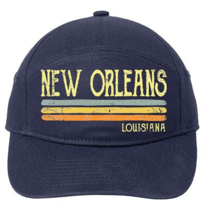 Vintage New Orleans Louisiana 7-Panel Snapback Hat