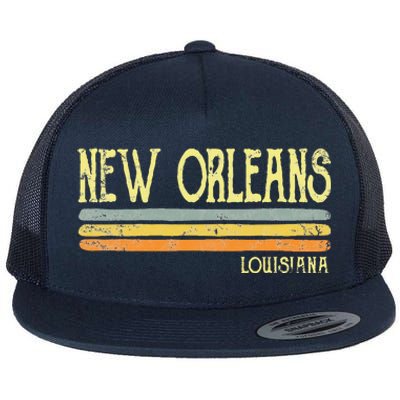 Vintage New Orleans Louisiana Flat Bill Trucker Hat