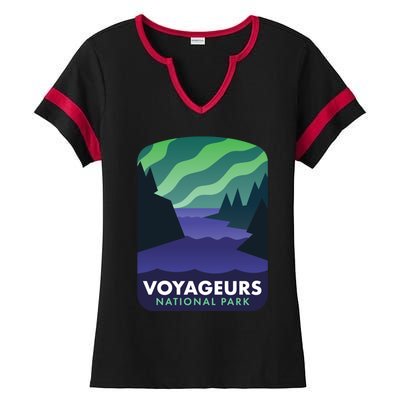 Voyageurs National Park Cool Gift Ladies Halftime Notch Neck Tee