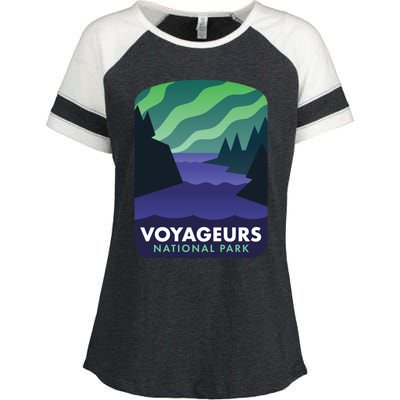 Voyageurs National Park Cool Gift Enza Ladies Jersey Colorblock Tee