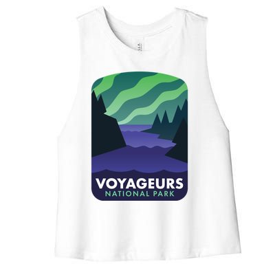 Voyageurs National Park Cool Gift Women's Racerback Cropped Tank