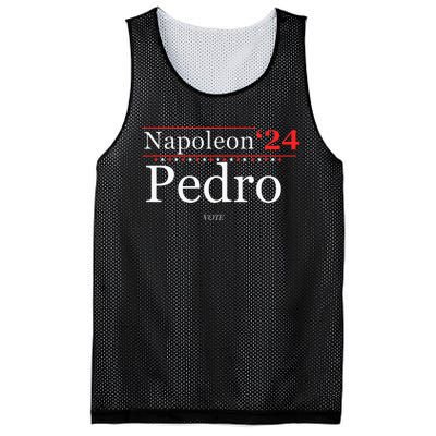 Vote Napoleon Pedro 2024 Funny Election Campaign Humor Mesh Reversible Basketball Jersey Tank