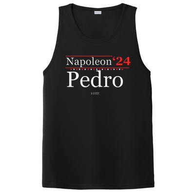 Vote Napoleon Pedro 2024 Funny Election Campaign Humor PosiCharge Competitor Tank