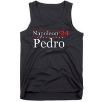 Vote Napoleon Pedro 2024 Funny Election Campaign Humor Tank Top