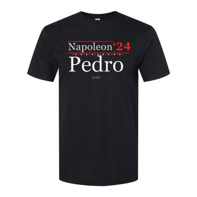 Vote Napoleon Pedro 2024 Funny Election Campaign Humor Softstyle CVC T-Shirt