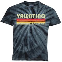 Valentino Name Personalized Funny Retro Vintage Birthday Kids Tie-Dye T-Shirt