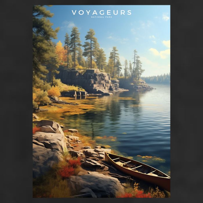 Voyageurs National Park 7 Panel Mesh Trucker Snapback Hat