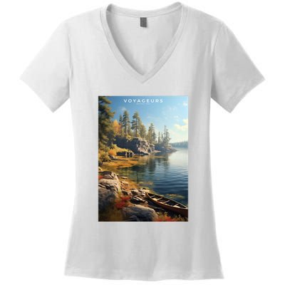 Voyageurs National Park Women's V-Neck T-Shirt