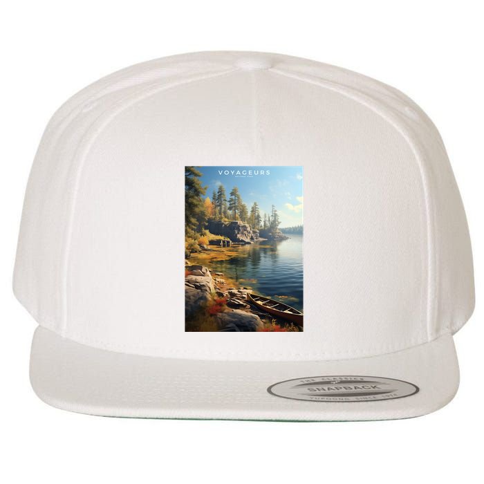 Voyageurs National Park Wool Snapback Cap