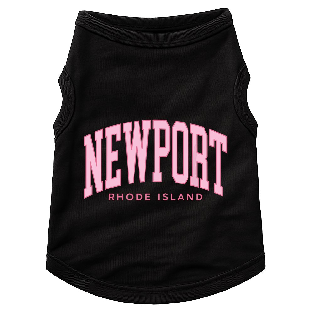 Vintage Newport Rhode Island Retro Prepp Girl Doggie Tank