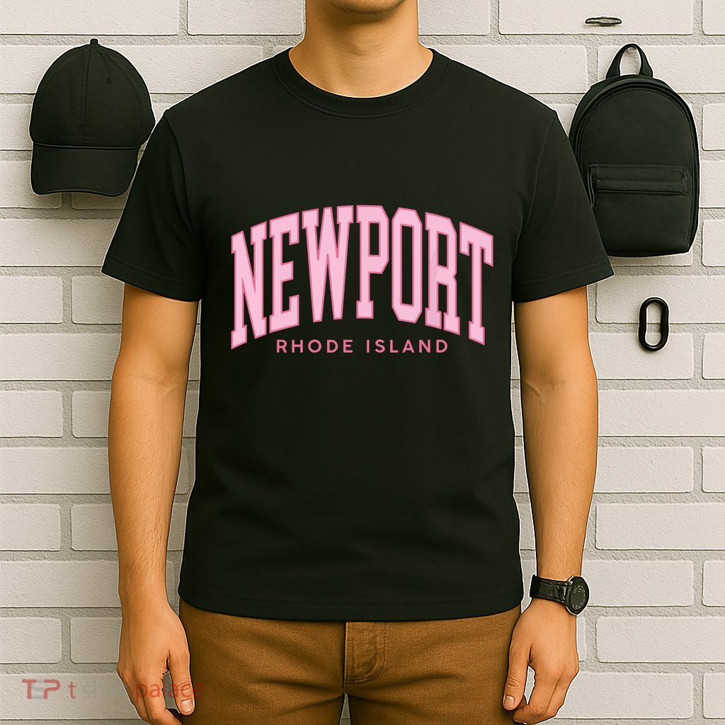 Vintage Newport Rhode Island Retro Prepp Girl T-Shirt