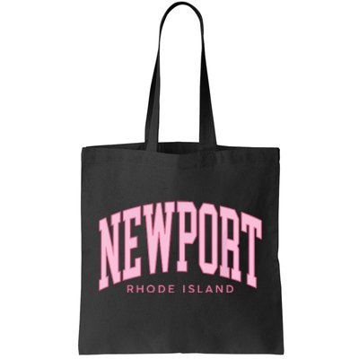 Vintage Newport Rhode Island Retro Prepp Girl Tote Bag