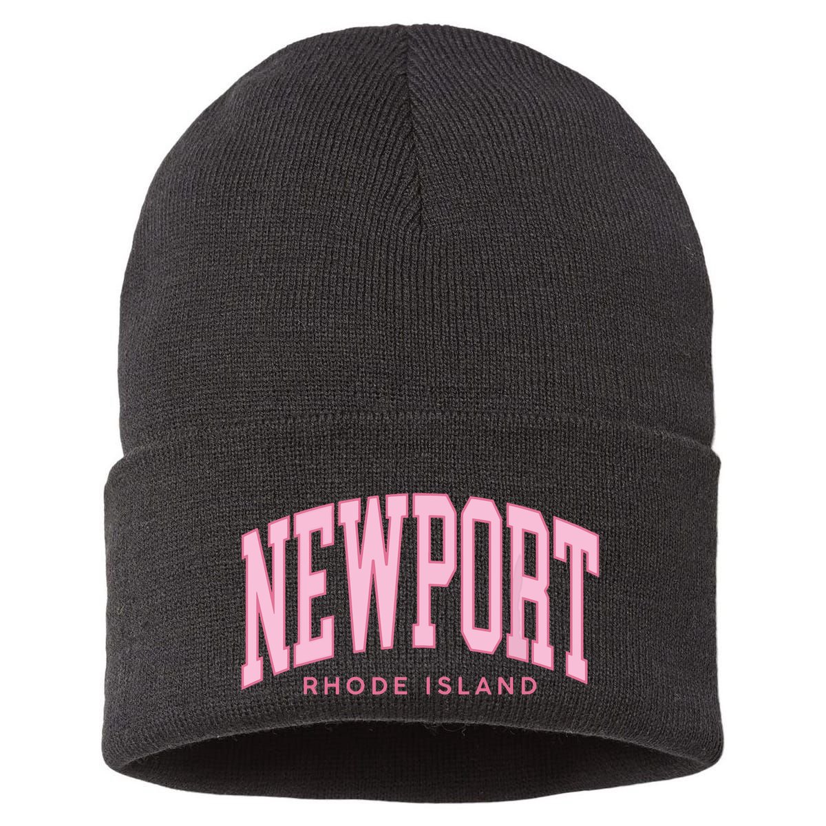 Vintage Newport Rhode Island Retro Prepp Girl Sustainable Knit Beanie