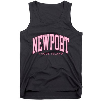 Vintage Newport Rhode Island Retro Prepp Girl Tank Top