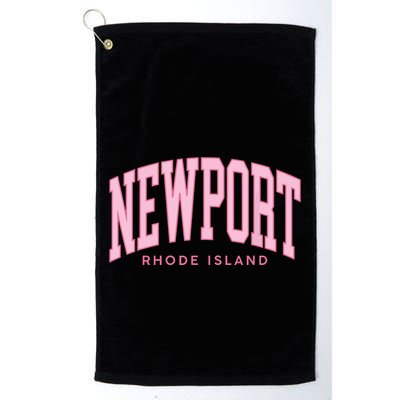 Vintage Newport Rhode Island Retro Prepp Girl Golf Towel