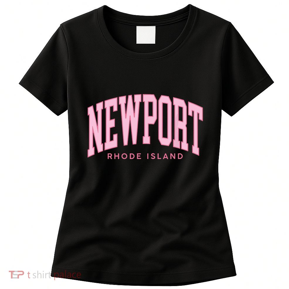 Vintage Newport Rhode Island Retro Prepp Girl Womens T-Shirt