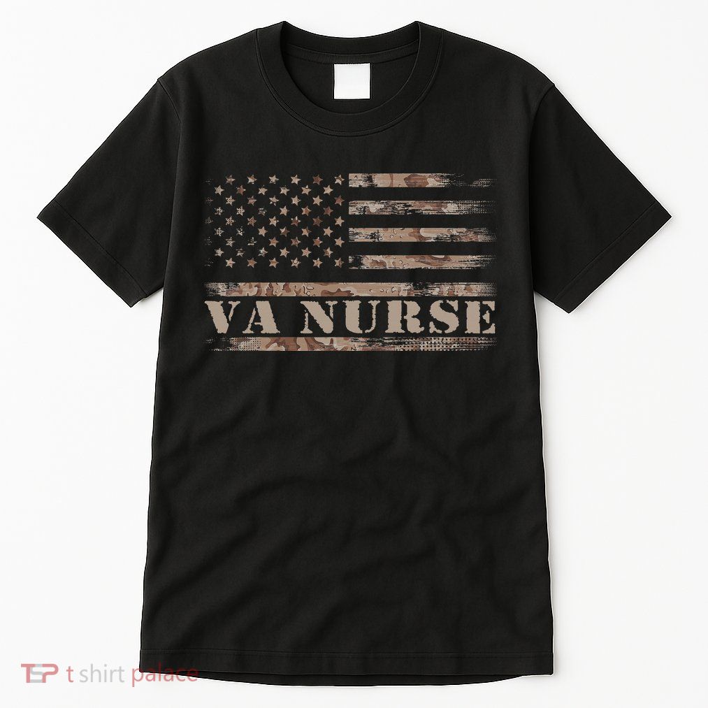 VA Nurse Real American Hero 4th of July US Patriotic Vintage Tall T-Shirt