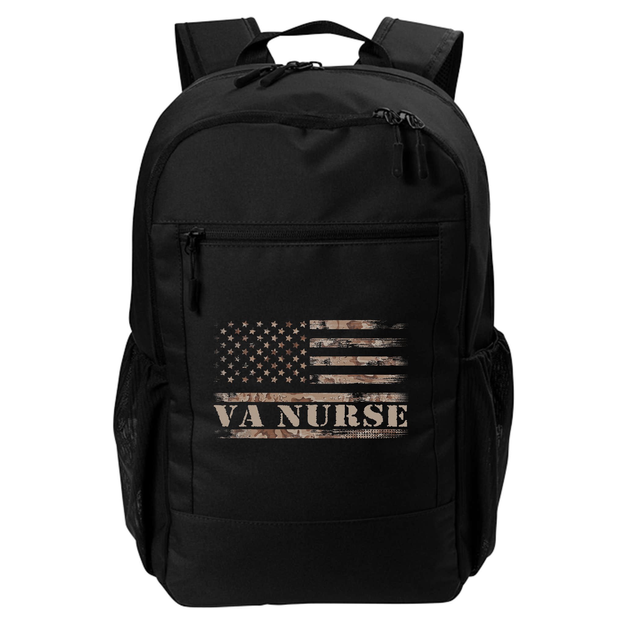 VA Nurse Real American Hero 4th of July US Patriotic Vintage Backpack