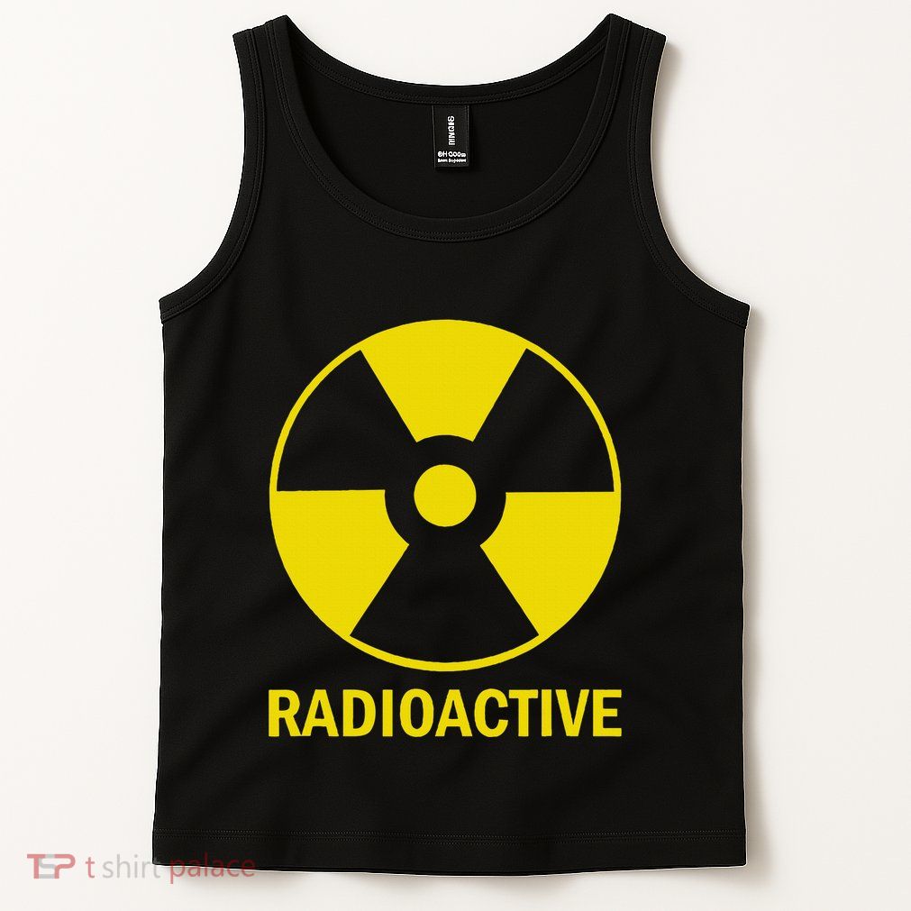 Vintage Nostalgic Radioactive Nuclear War Symbol Tank Top