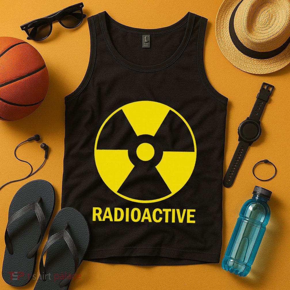 Vintage Nostalgic Radioactive Nuclear War Symbol Tank Top