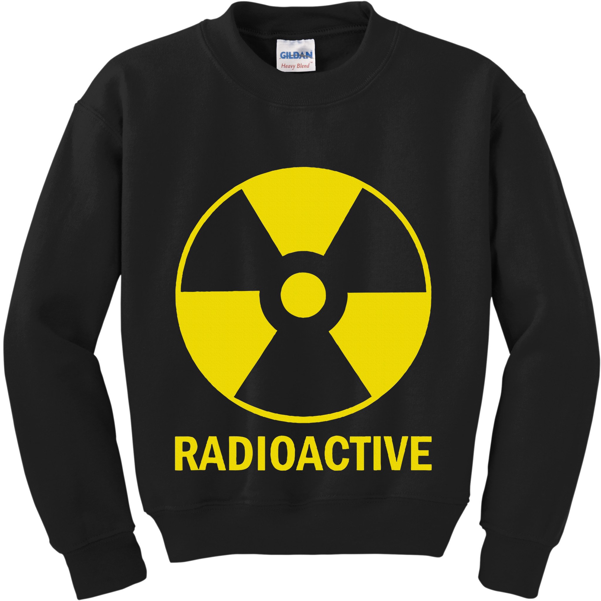 Vintage Nostalgic Radioactive Nuclear War Symbol Kids Sweatshirt