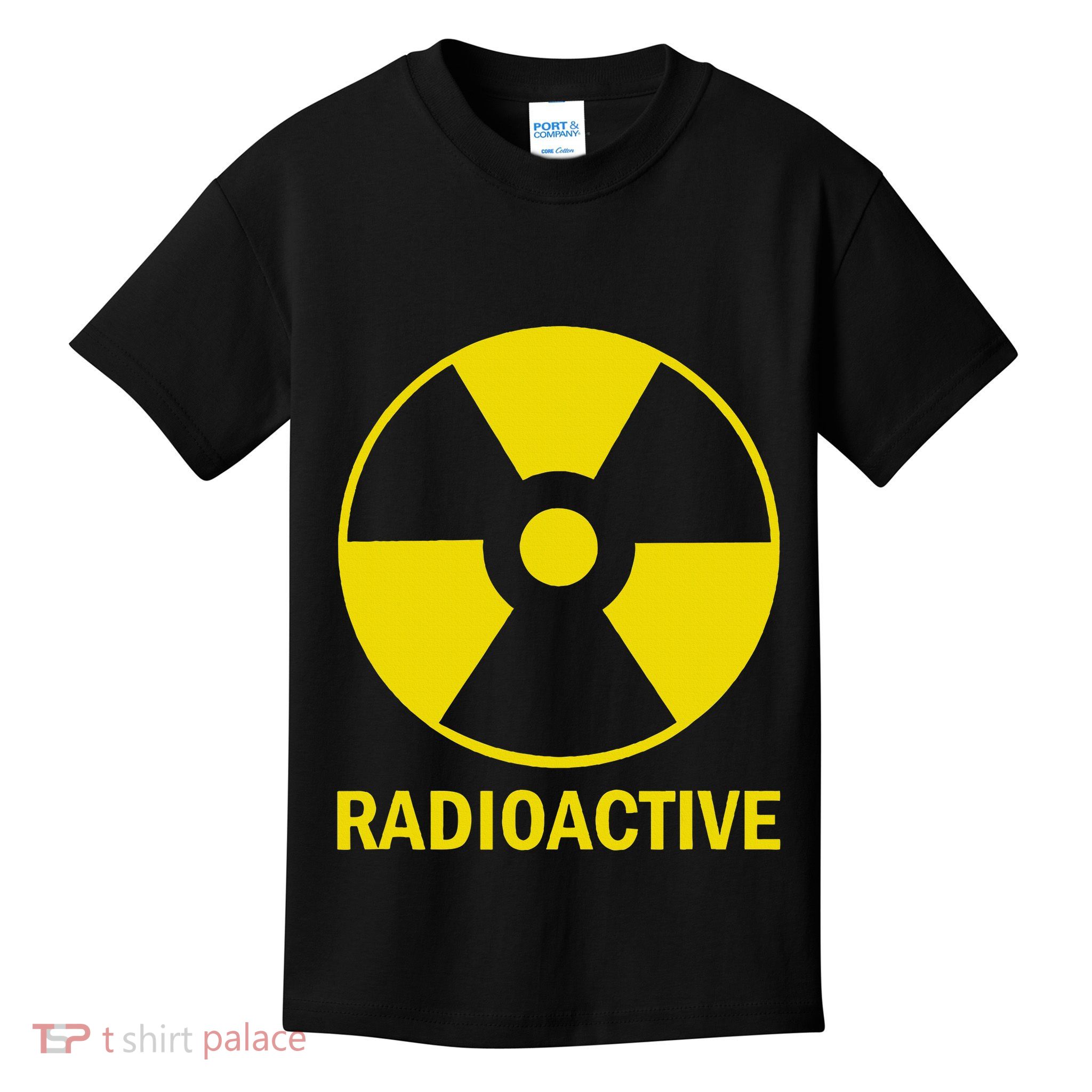 Vintage Nostalgic Radioactive Nuclear War Symbol Kids T-Shirt