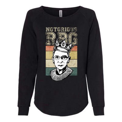 Vintage Notorious Ready To Dissent Pro Choice RBG Womens California Wash Sweatshirt