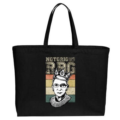 Vintage Notorious Ready To Dissent Pro Choice RBG Cotton Canvas Jumbo Tote