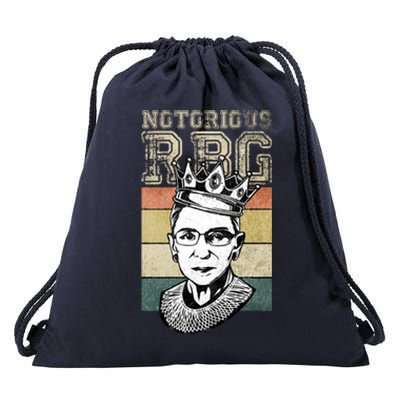 Vintage Notorious Ready To Dissent Pro Choice RBG Drawstring Bag