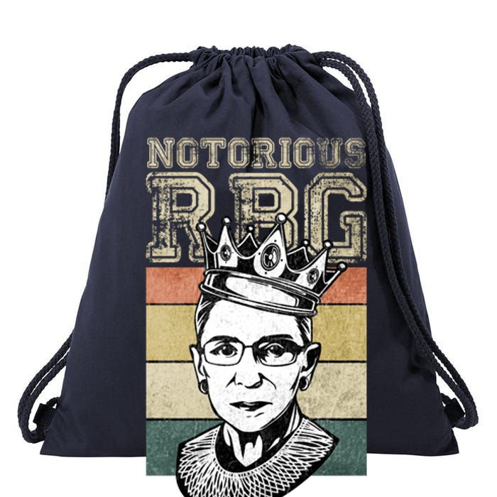 Vintage Notorious Ready To Dissent Pro Choice RBG Drawstring Bag