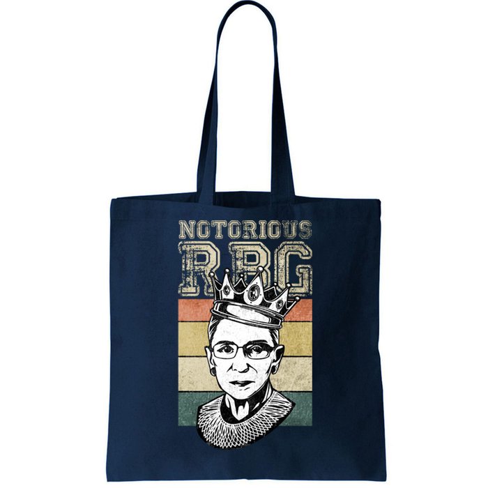 Vintage Notorious Ready To Dissent Pro Choice RBG Tote Bag