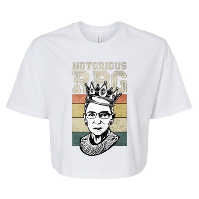 Vintage Notorious Ready To Dissent Pro Choice RBG Bella+Canvas Jersey Crop Tee