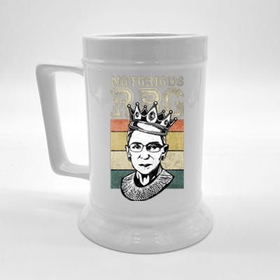 Vintage Notorious Ready To Dissent Pro Choice RBG Beer Stein