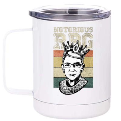 Vintage Notorious Ready To Dissent Pro Choice RBG 12 oz Stainless Steel Tumbler Cup