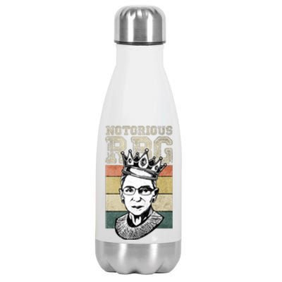 Vintage Notorious Ready To Dissent Pro Choice RBG Stainless Steel Insulated Water Bottle