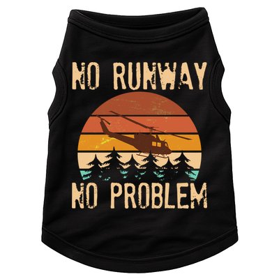 VIntage No Runway No Problem Helicopter Doggie Tank