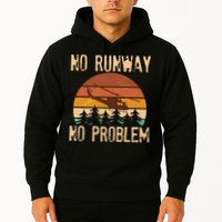 VIntage No Runway No Problem Helicopter Hoodie