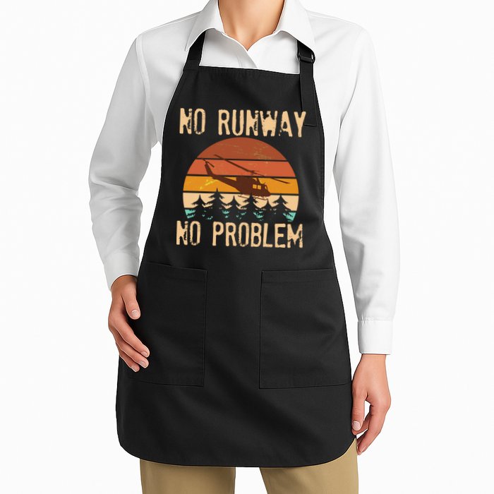 VIntage No Runway No Problem Helicopter Apron