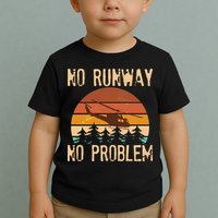 VIntage No Runway No Problem Helicopter Toddler T-Shirt