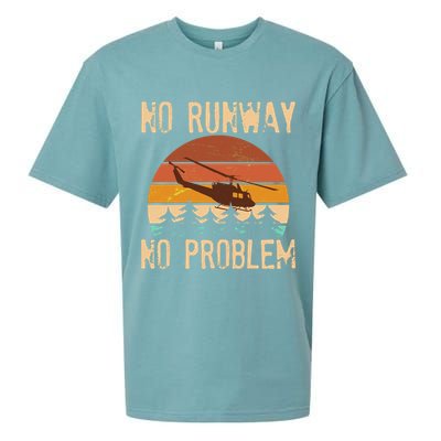 VIntage No Runway No Problem Helicopter Sueded Cloud Jersey T-Shirt